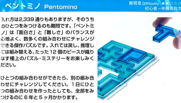 脳ブロック　ペントミノ